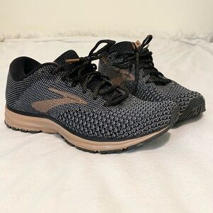 Brooks Revel 2 Black/Rose Gold Size 8.5